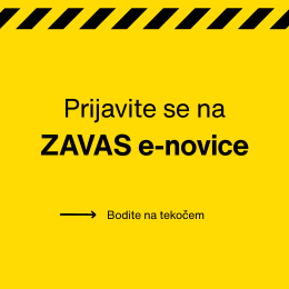 Prijava na e-novice ZAVAS