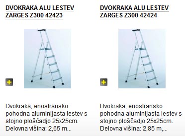 enostranskopohodne lestve